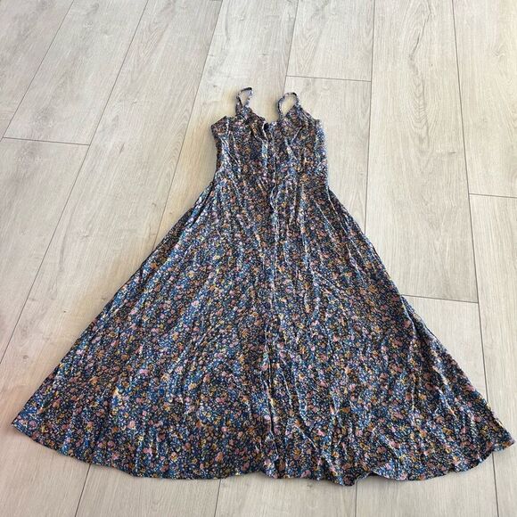 ROLLAS MIDSUMMER COAST FLORAL DRESS - BLUE size XS - Picture 1 of 9